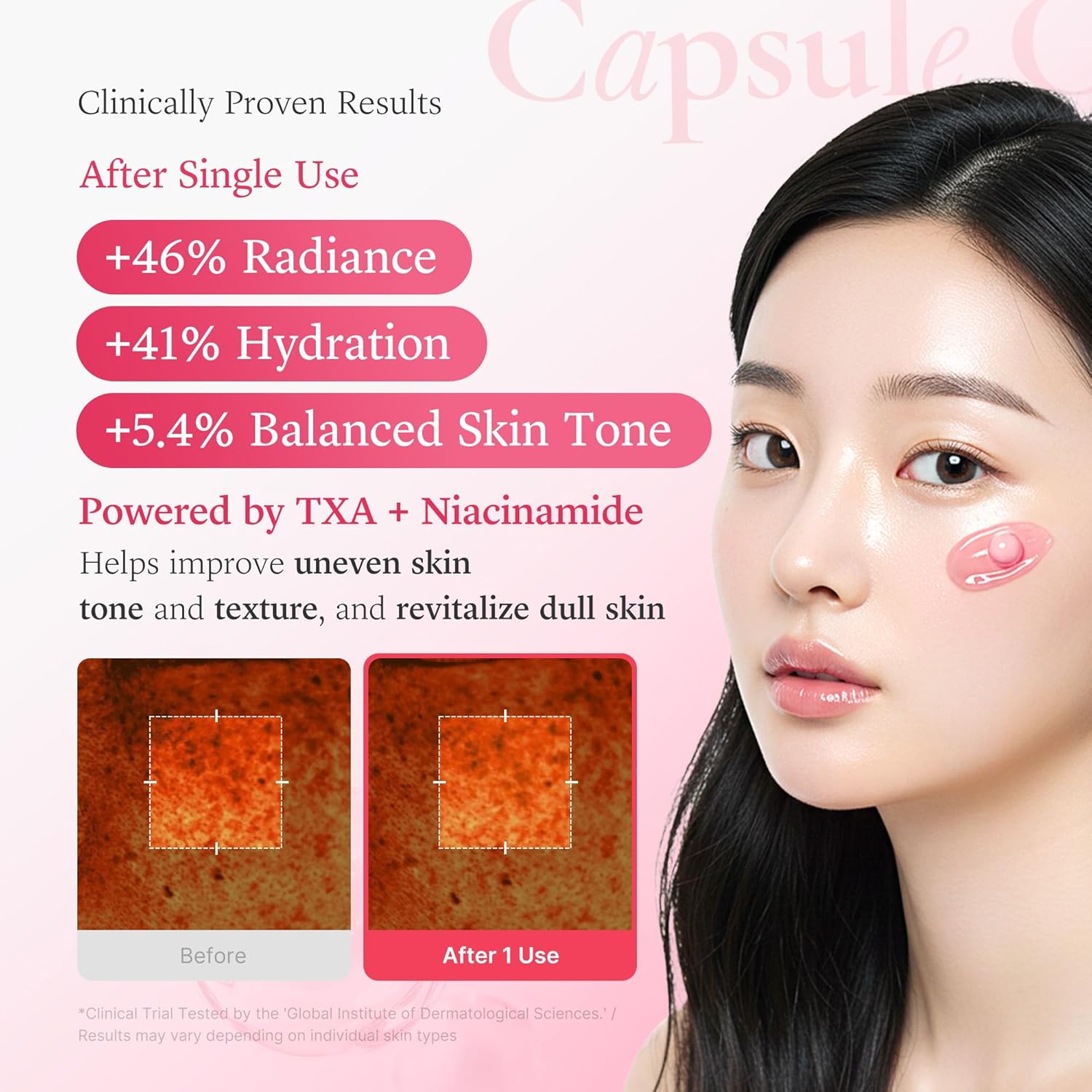 Medicube TXA Niacinamide 5% Capsule Cream Set of 2 | TXA + Niacinamide Brightening Moisturizer | 55g x2 | Free Worldwide Shipping