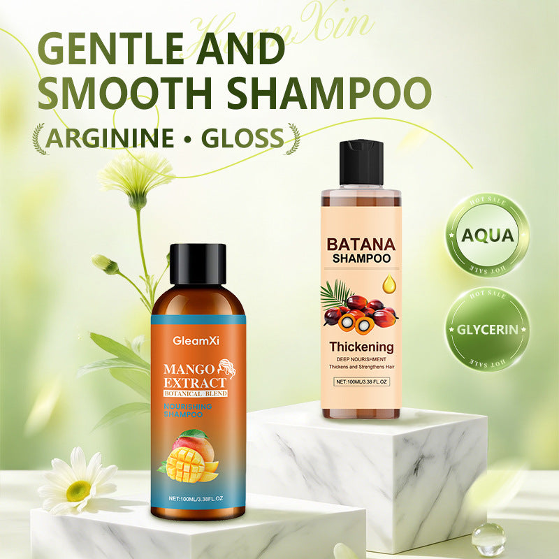 GleamXi Rosemary & Biotin Hydrolyzed Keratin Shampoo 100ml | Nourishing Hair Growth Shampoo for Damaged, Soft & Shiny Hair