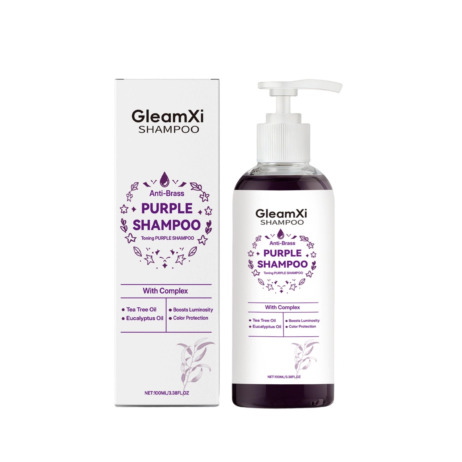 GleamXi Rosemary & Biotin Hydrolyzed Keratin Shampoo 100ml | Nourishing Hair Growth Shampoo for Damaged, Soft & Shiny Hair
