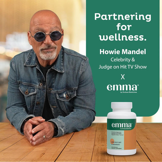 Emma Nahrungsergänzungsmittel für Darmgesundheit von Enclave BioActives, 2er-Set | 60 Kapseln | Linderung von Blähungen, Förderung der Regelmäßigkeit & Unterstützung eines flacheren Bauches