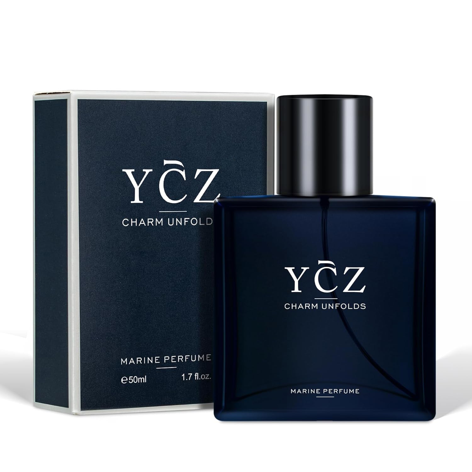 YCZ Charm Unfolds Marine Perfume for Men | Fresh Ocean Cologne 50ml | Long Lasting Fragrance