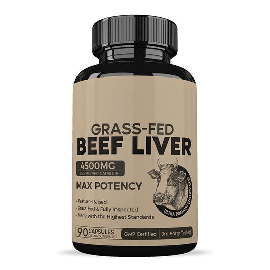Kapseln aus Rinderleber vom Weiderind 4500mg | Maximale Wirksamkeit, weidegerecht, GMP-zertifiziert, von Drittanbietern getestet, 120 Kapseln