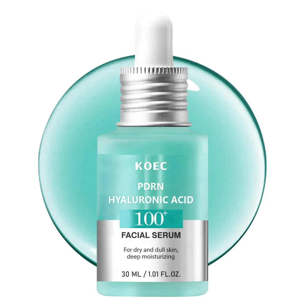 KOEC PDRN Hyaluronic Acid 100+ Facial Serum Set of 2 | Deep Moisturizing Dry & Dull Skin 30ml
