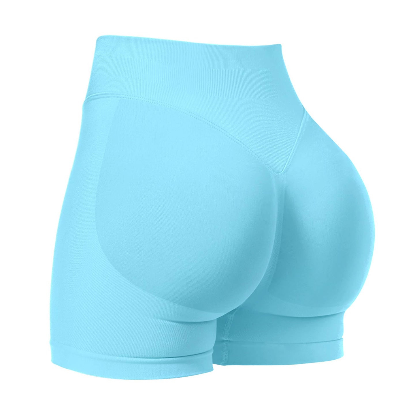 Pink Seamless Scrunch Booty Shorts | High Waist Butt Lifting Gym Shorts | Women's Workout Training Shorts