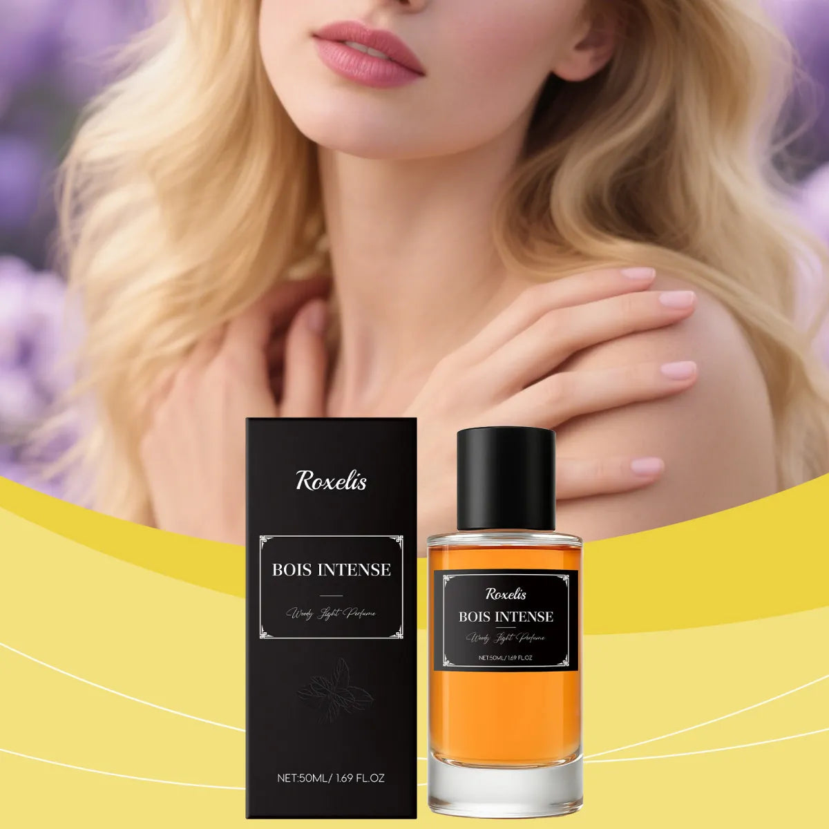 Roxelis Bois Intense Set of 2 x 50ml Woody Light Perfume Eau de Parfum Value Pack | Men Women Unisex Luxury Amber Wood Long Lasting Fragrance Duo Gift Set