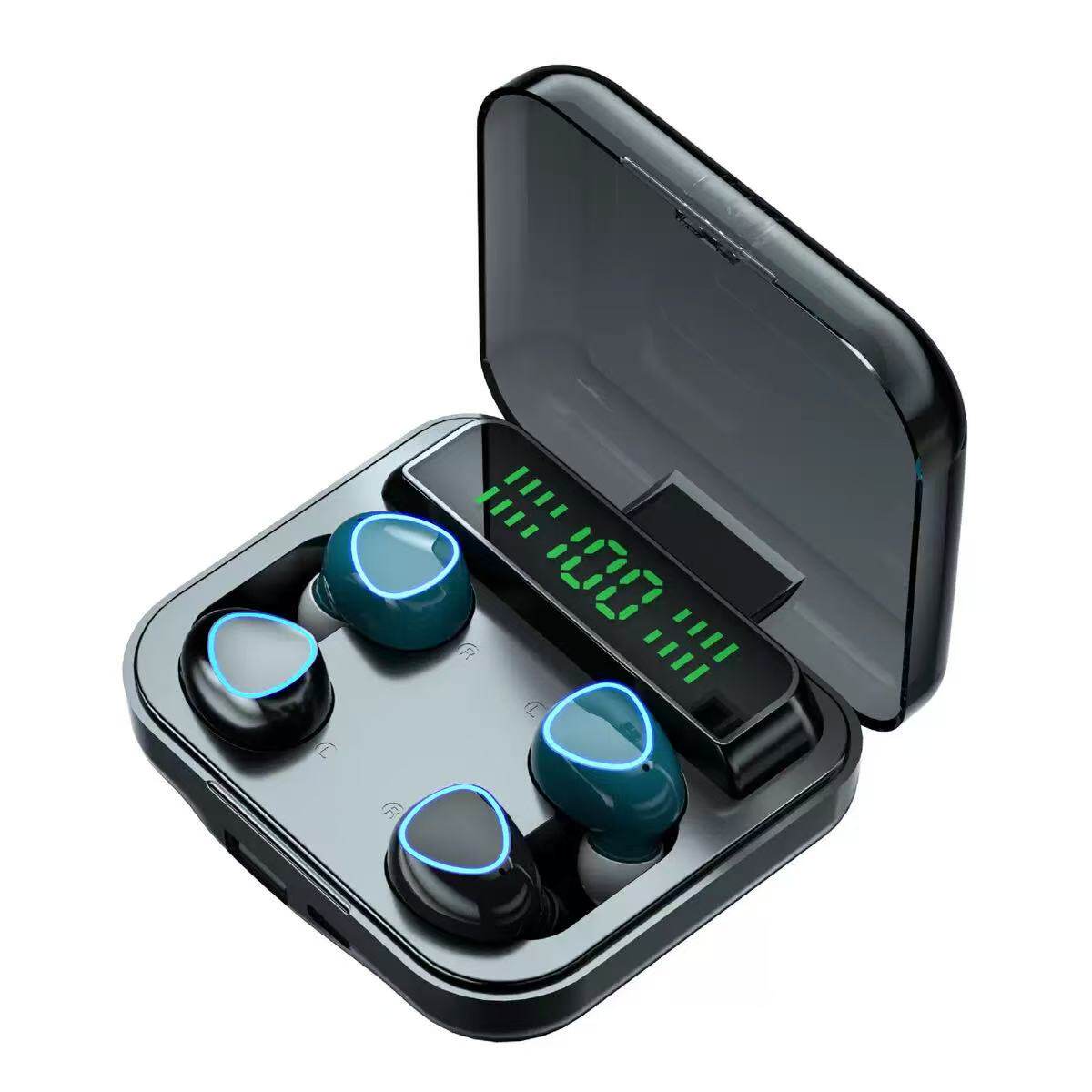 Couple Bluetooth 5.2 TWS Earbuds | HD Calls Panoramic Sound LED Display Charging Case | Wireless Headset Long Battery Life