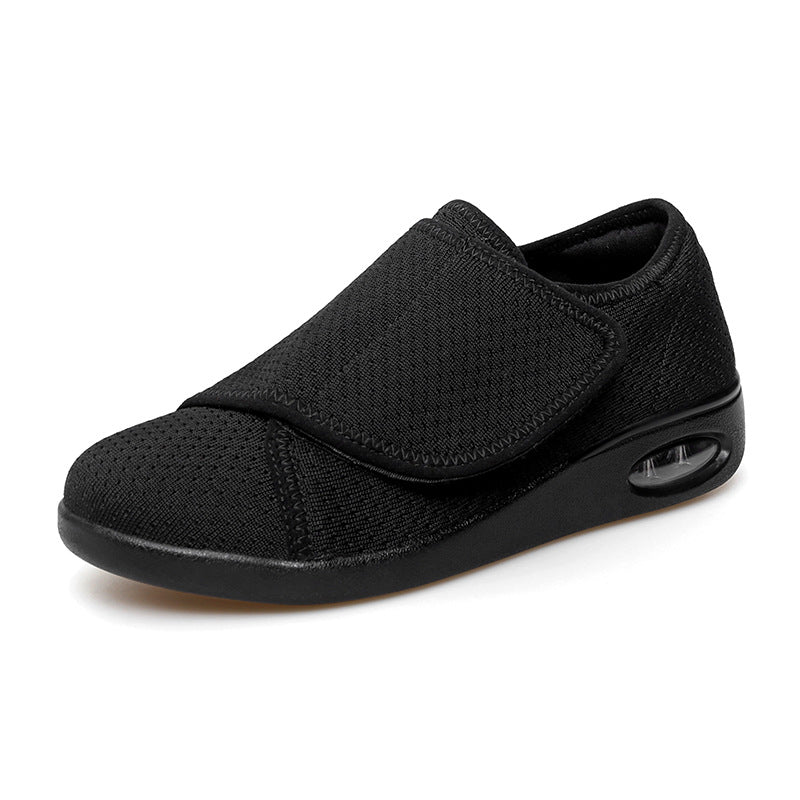 Wide Width Diabetic Walking Shoes - Adjustable Velcro Strap Air Cushion Mesh Sneakers for Swollen Feet, Edema & Arthritis | Men & Women