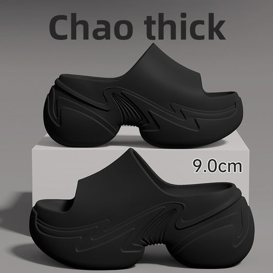 Ciabatte nuvola suola spessa | 9CM EVA Anti-scivolo cartone animato sandali platform | Interno esterno unisex