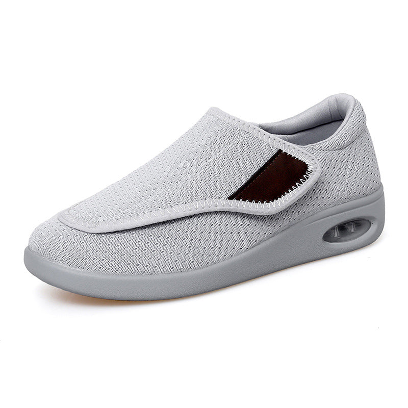 Wide Width Diabetic Walking Shoes - Adjustable Velcro Strap Air Cushion Mesh Sneakers for Swollen Feet, Edema & Arthritis | Men & Women