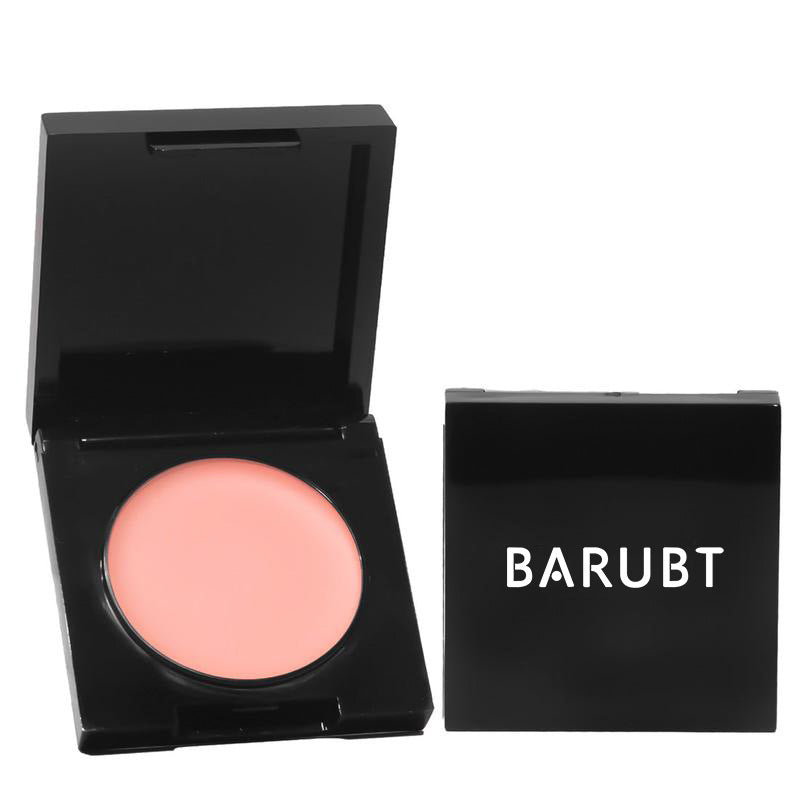 BARUBT Cream Blush Compact with Mirror | Buildable Peach Pink Cheek Color | Long-Lasting Natural Flush Blush for All Skin Types