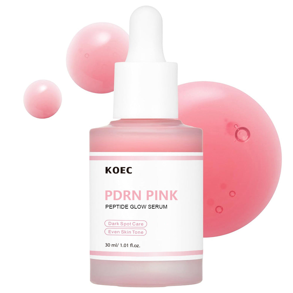 KOEC PDRN Pink Peptide Glow Serum | Dark Spot Care & Even Skin Tone | Korean Brightening Face Serum 30ml