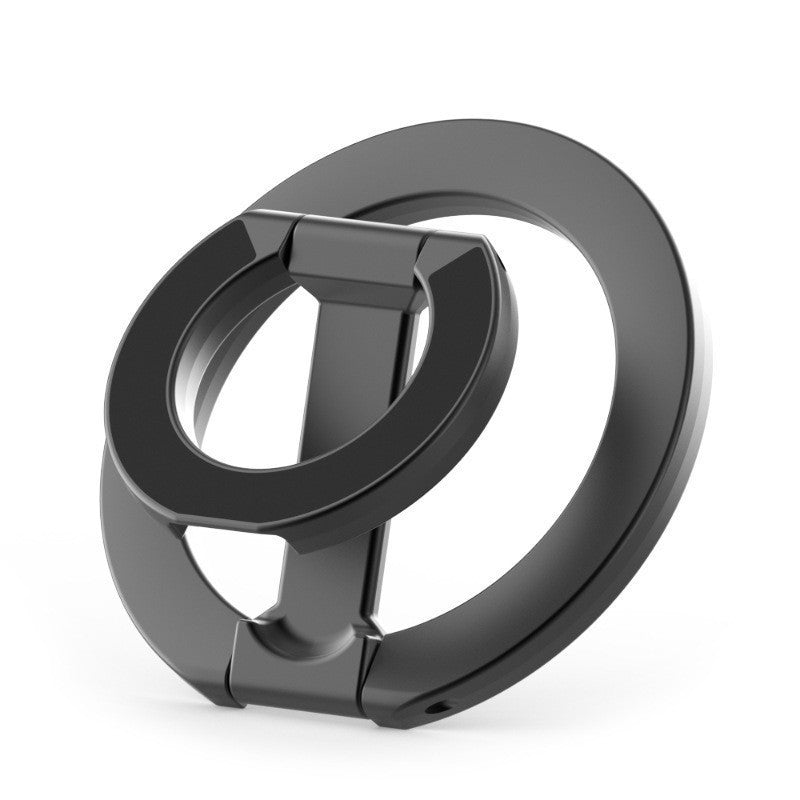 MagSafe Magnetic Ring Holder | Metal Folding Phone Grip Stand, 360� Rotation, iPhone Compatible ? Black