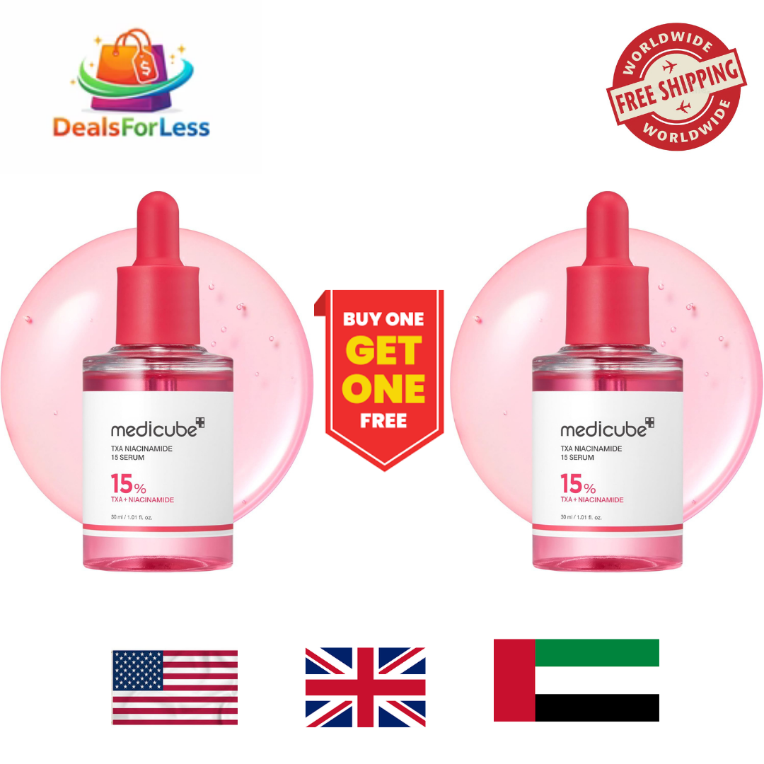 Medicube TXA Niacinamide 15 Serum Buy One Get One Free | 15% TXA + Niacinamide Korean Brightening Dark Spot Face Serum