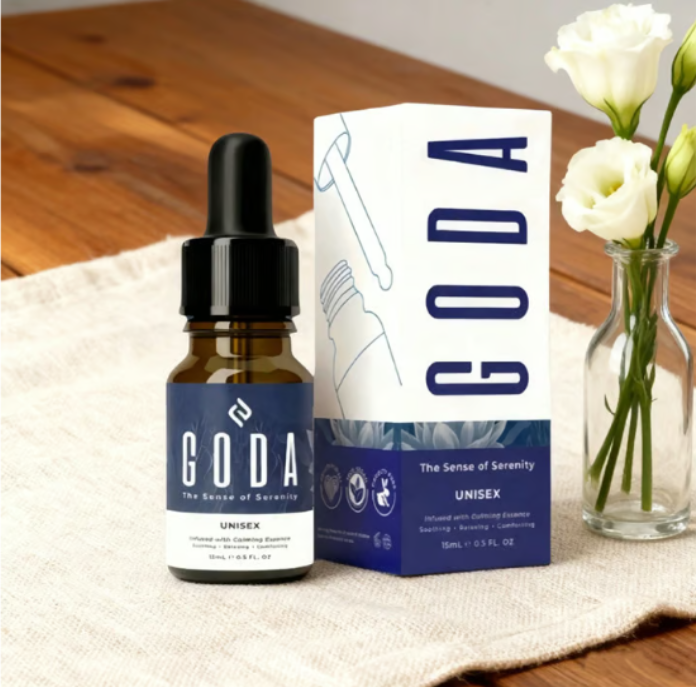 GODA The Sense of Serenity – Calming Essence Unisex Perfume Set of 2 (2 x 15ml) | Soothing Relaxing Comforting Dropper Fragrance