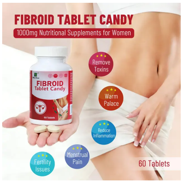 WinsTown Fibroid Tablet Candy 60 Tablets | Natural Uterine Fibroid Support Supplement for Women