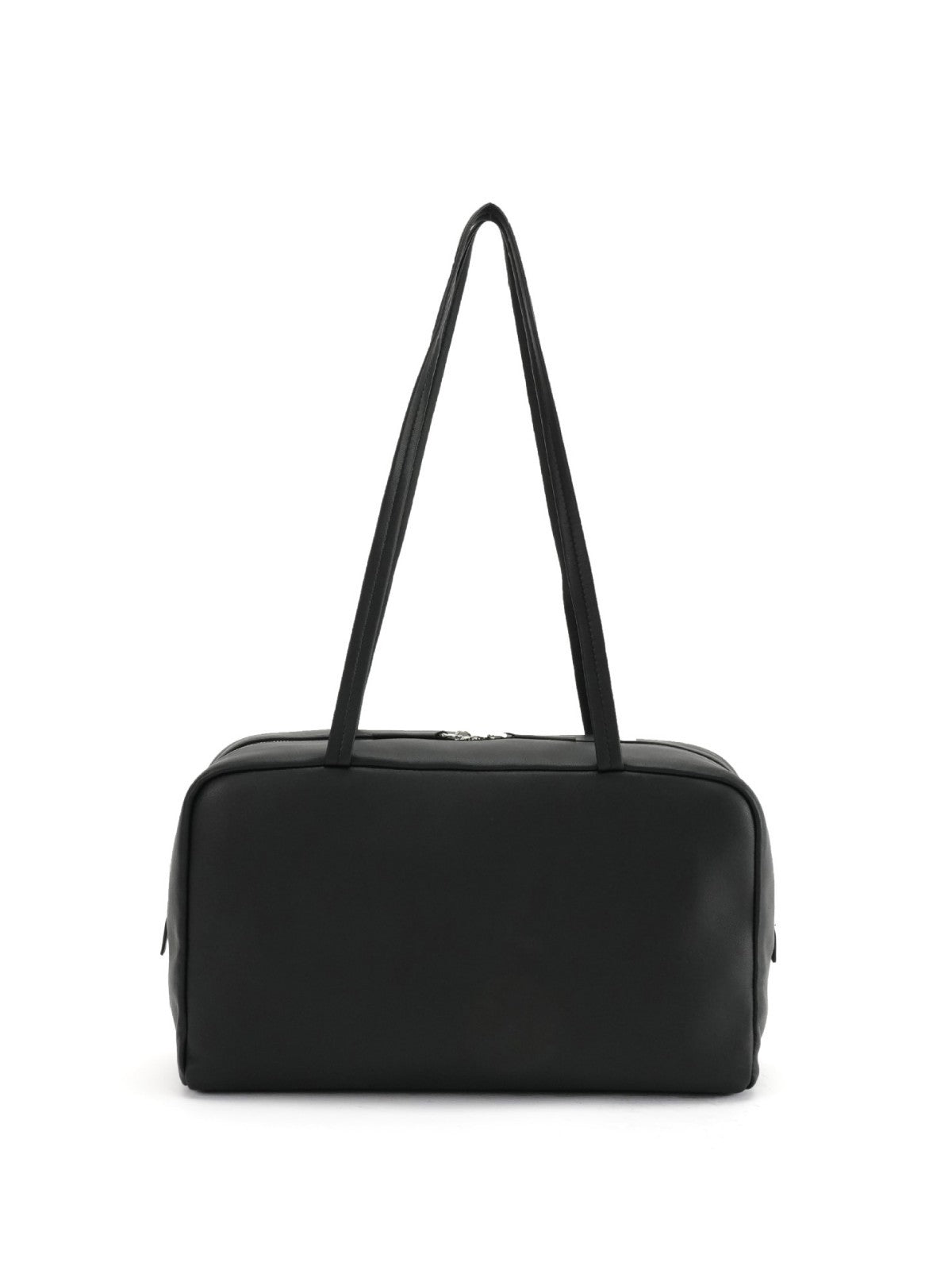 Burgundy Leather Bowling Bag - Wine Red Structured Shoulder Bag with Dual Handles | Classic Box Bag Handbag