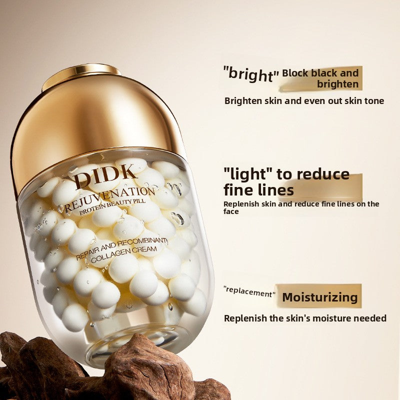 DIDK Rejuvenation Protein Beauty Pill | Repair & Recombinant Collagen Cream | Anti-Aging Skin Renewal Capsule Cream