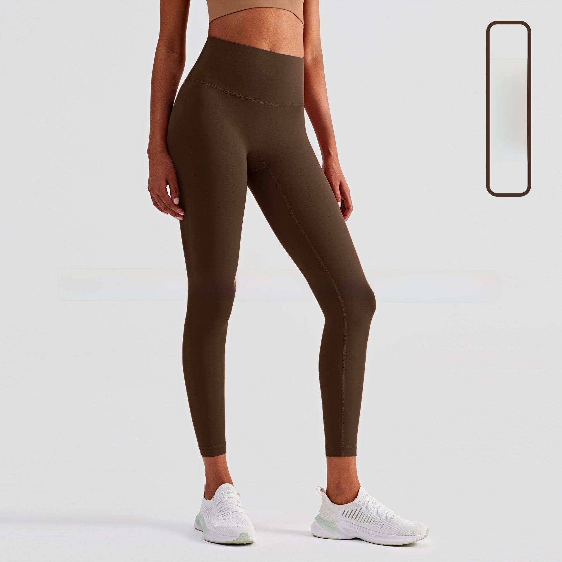High Waist Yoga Leggings | Buttery Soft Squat Proof Athletic Tights | Women's Gym Workout Pants ? Chocolate Brown