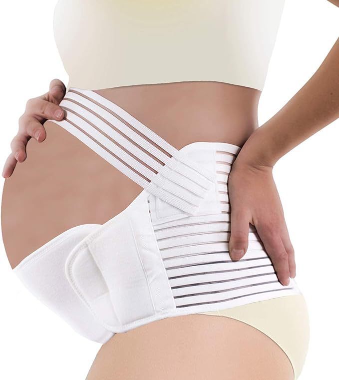 Mengdeyuan Pregnancy Support Belt | Bionic Hands Anti-Fall Maternity Belt | Reduces Abdominal Burden | Spine & Fetal Position Protection | All Stages