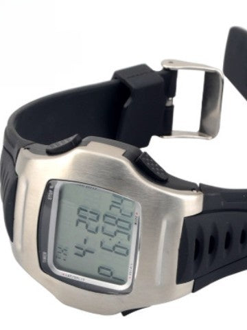 Digital Sports Stopwatch Watch | Multi-Lane Split Timer | Referee Coach Fitness Watch | Black Rubber Strap LCD Display