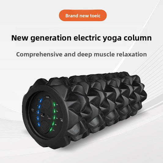Rullo in Schiuma Vibrante per il Recupero Muscolare Profondo | Rullo Massaggiante Elettrico con 4 Impostazioni di Velocità