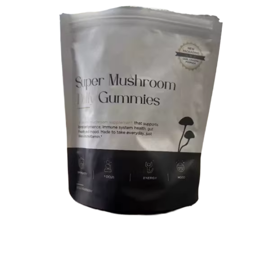 Auri Super Mushroom Focus Gummies - Lion's Mane, Alpha GPC & Rhodiola | Brain Health & Concentration | Raspberry Pomegranate