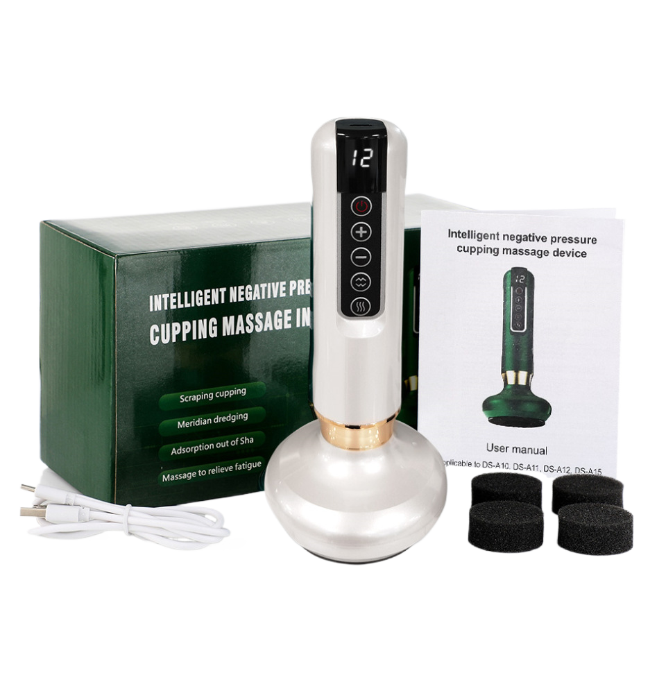 Electric Cupping Massage Device | Smart Vacuum Suction Body Massager | Adjustable LED Anti-Cellulite Cupping Therapy Tool