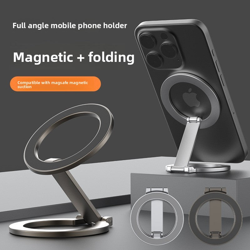 MagSafe Magnetic Ring Holder | Metal Folding Phone Grip Stand, 360� Rotation, iPhone Compatible ? Black
