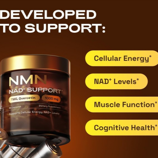 Cata-Kor NMN NAD+ Support 1000mg with TMG & Quercetin - 60 Capsules - Supports Cellular Energy & NAD+ Levels - Advanced Nicotinamide Mononucleotide Supplement for Anti-Aging & Longevity