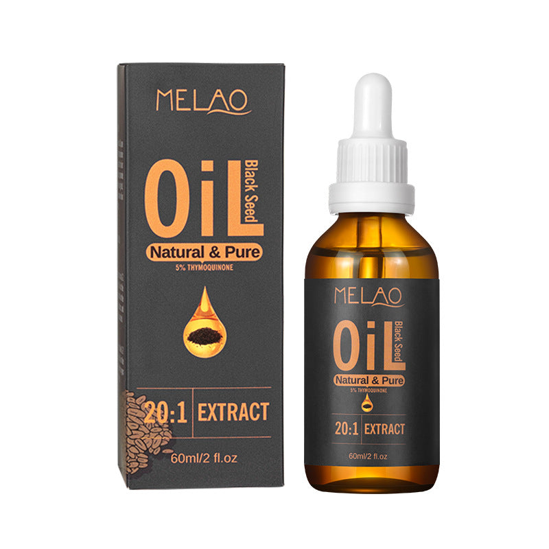 Melao Black Seed Oil ? Natural & Pure 20:1 Extract with 5% Thymoquinone | 60ml Hair, Skin & Wellness Oil