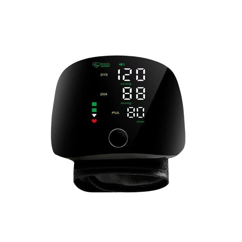 Digital Wrist Blood Pressure Monitor ? Automatic BP Machine with IHB Detection, Large LED Display & Pulse Rate Meter