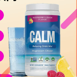 Natural Vitality CALM Magnesium Citrate Relaxing Drink Mix 16oz - Raspberry Lemon | Vegan, Non-GMO, Certified Clean