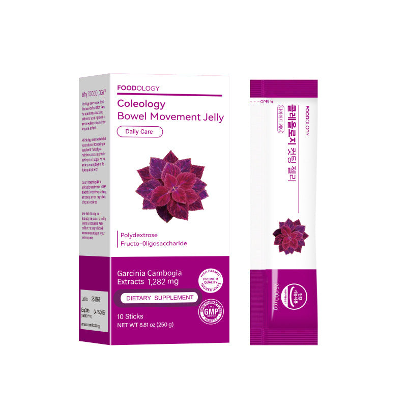 Coleology Cutting Jelly | Garcinia Cambogia Extract 1200mg with Indigestive Maltodextrin Daily Care Weight Management Jelly Sticks-10 Sticks