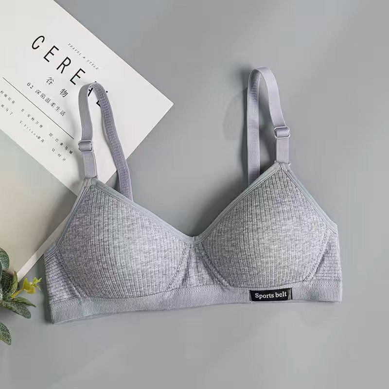 Ribbed Wireless Sports Belt Bra Women | Adjustable Strap Triangle Bralette | Seamless Soft Comfort Bra Mint Green