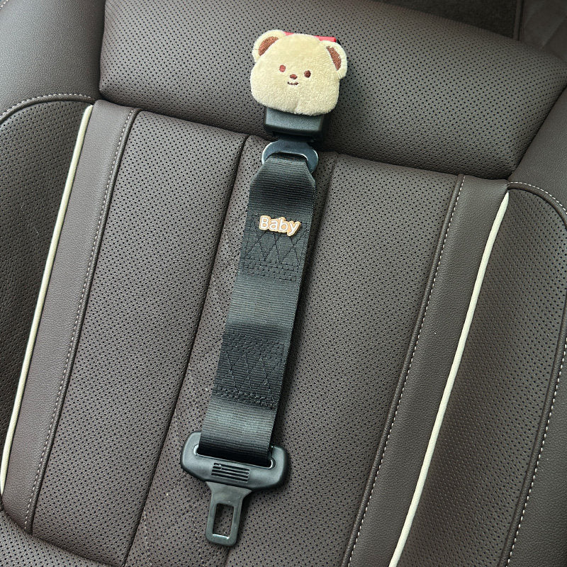 MUA Pregnancy Seat Belt Adjuster with Cute Panda Clip | Maternity Car Seatbelt Shoulder Strap Positioner | Bump Baby Belly Protector | Universal Car Fit