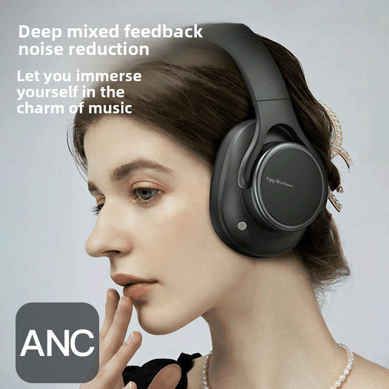 Premium Wireless Bluetooth Over-Ear Headphones ANC Active Noise Cancelling Deep Bass HiFi Stereo Sound Cushioned Ear Cups Adjustable Headband