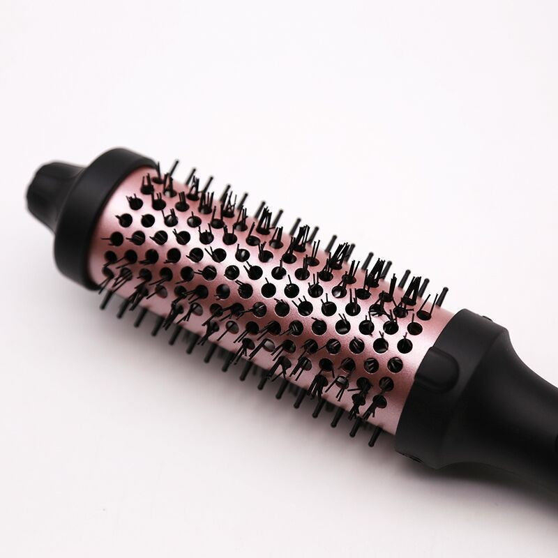 Black Rose Gold Round Hot Air Styling Brush | Be Your Life Designer Volumizing Curl Hair Brush | Professional Corded Ionic Blowout Brush with Gift Box & User Manual