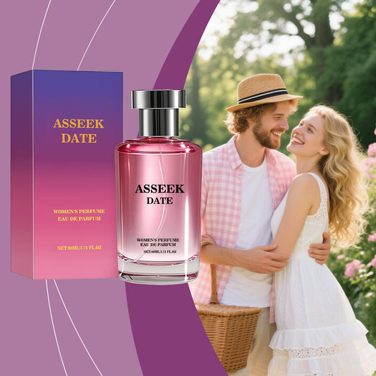 ASSEEK DATE Women's Eau de Parfum 80ml | Pistachio Jasmine Vanilla Gourmand Perfume | Long-Lasting Floral Sweet Fragrance