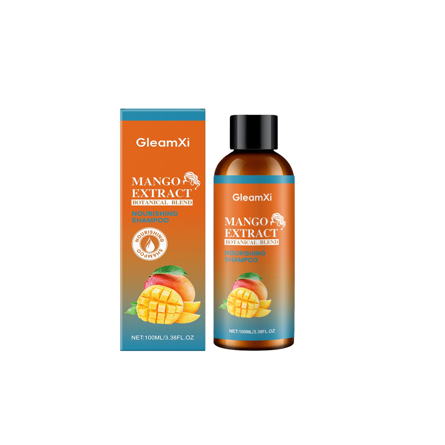 GleamXi Rosemary & Biotin Hydrolyzed Keratin Shampoo 100ml | Nourishing Hair Growth Shampoo for Damaged, Soft & Shiny Hair