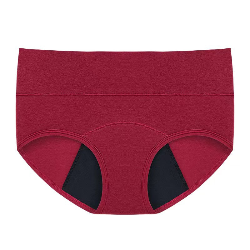 Women's High Waist Period Underwear | Leak-Proof Menstrual Briefs | 4 Colors | Cotton Comfort