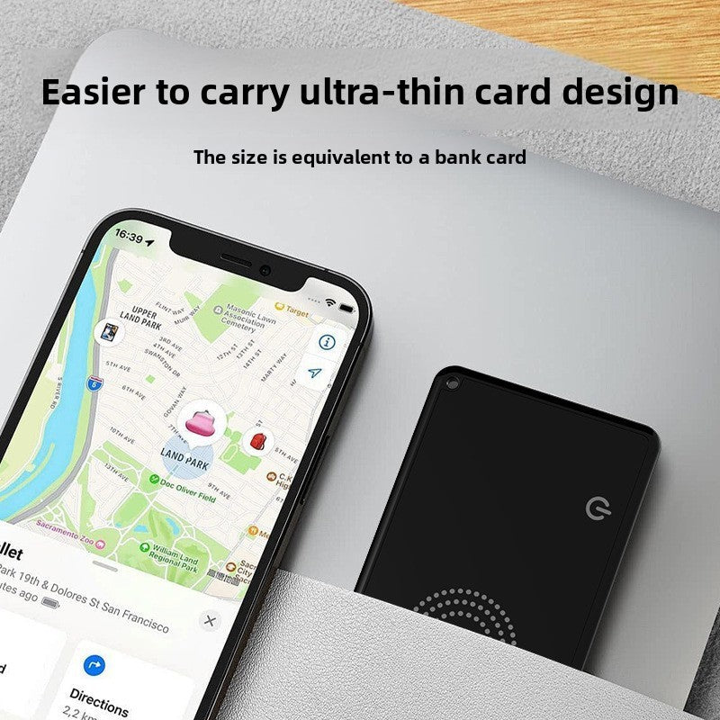 Ultra Thin Card GPS Tracker | Bank Card Size | Wallet Bag Anti-Lost Bluetooth Locator | Real Time Tracking