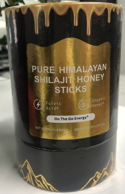 Himalayan Shilajit Honey Sticks | Fulvic Acid + Organic Honey | On-The-Go Energy Supplement ? 30 Sticks