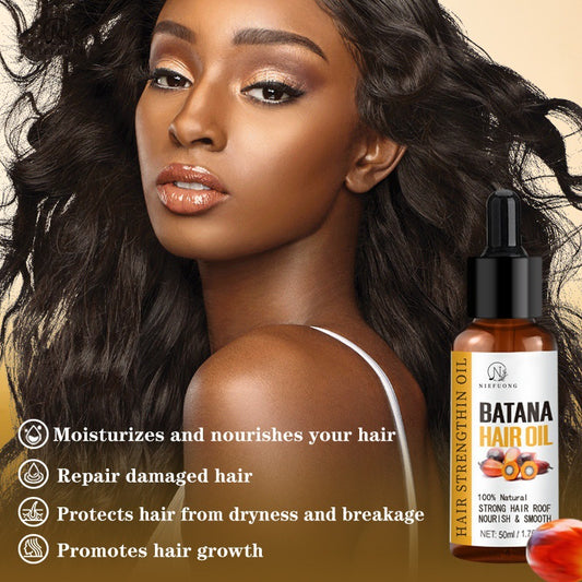 NIEFUONG Batana Chebe Hair Oil 50ml | 100% Natural Hair Strengthening Oil for All Hair Types Nourish & Smooth