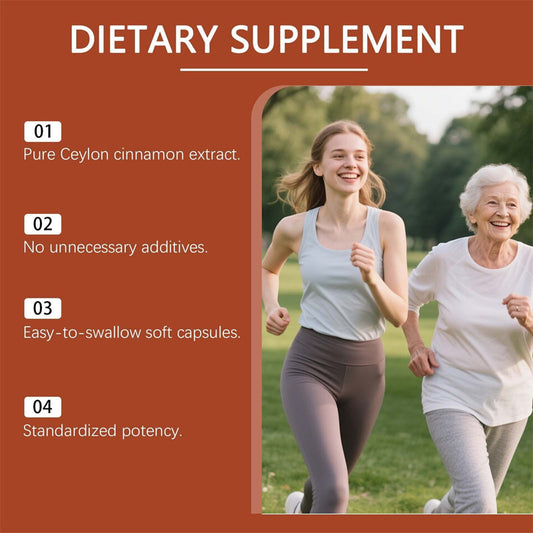 Ceylon Cinnamon Softgels with MCT Oil | Highly Bioavailable | 30 Softgels ? GMO Free, Gluten Free