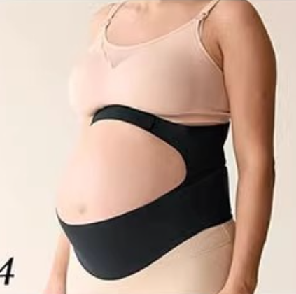 Ergonomic Maternity Back Support Belt | Reduces Back Strain & Ensures Daily Comfort | Round Fit Pregnancy Lumbar Band | Breathable Bump Support Brace
