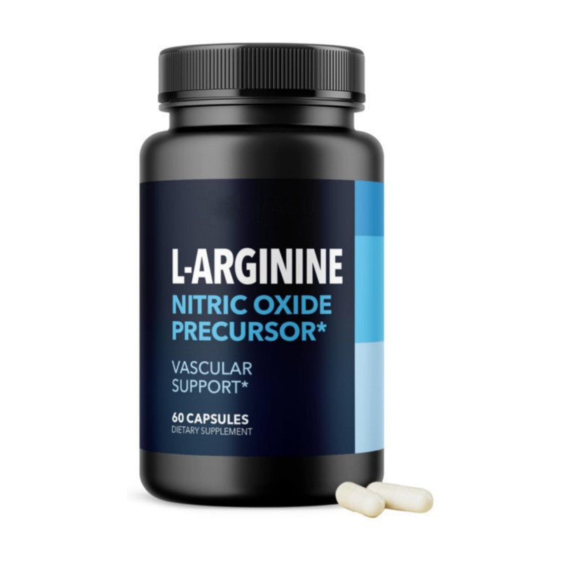 L-Arginine Nitric Oxide Precursor Capsules | Vascular Support Dietary Supplement 60 Capsules