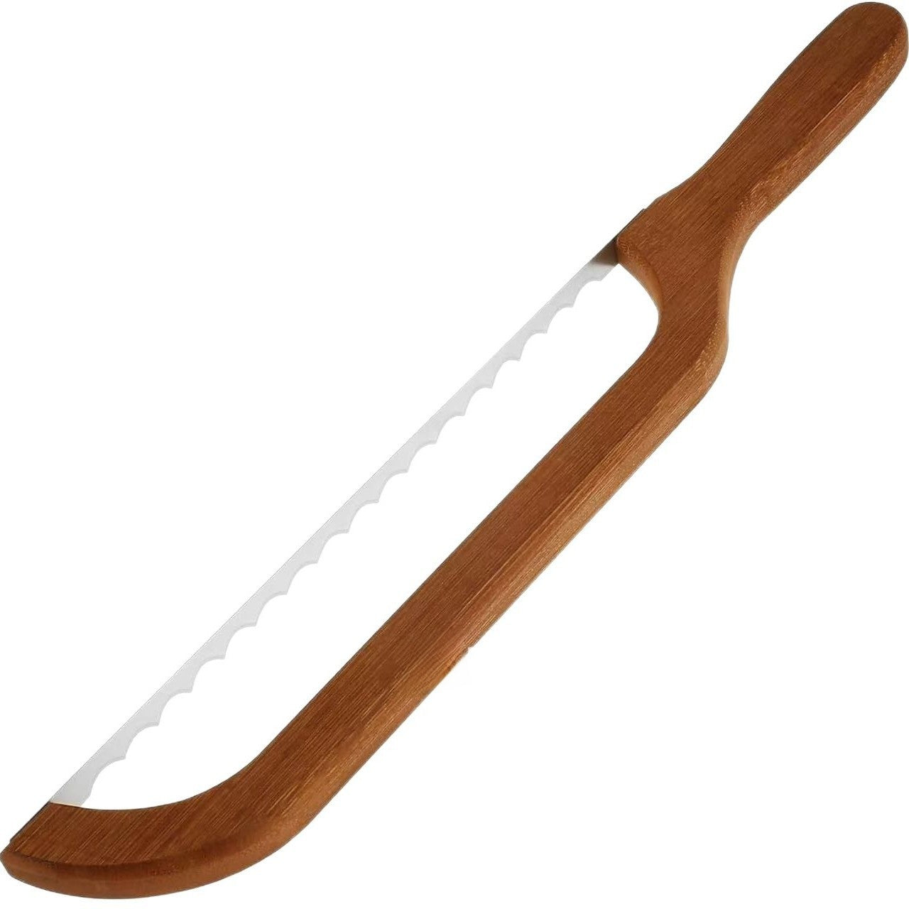 Coltello seghettato in legno per affettare il pane