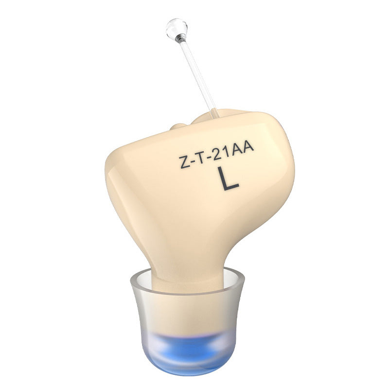 Z-T-21AA Right Ear ITE Hearing Aid | Invisible In-Ear Sound Amplifier | Rechargeable Digital Hearing Device for Seniors & Adults