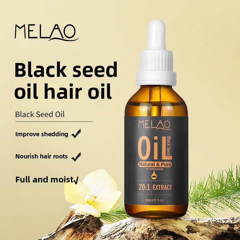 Melao Black Seed Oil ? Natural & Pure 20:1 Extract with 5% Thymoquinone | 60ml Hair, Skin & Wellness Oil