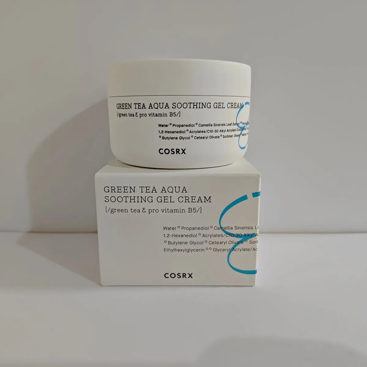 COSRX Green Tea Aqua Soothing Gel Cream Set of 2 | Green Tea & Pro Vitamin B5 Korean Face Gel